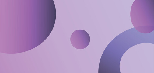 Abstract purple overlapping circles design