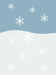 Snowy Landscape Background
