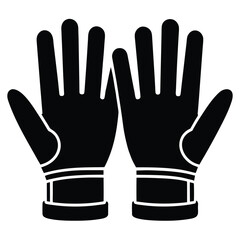 Pair of safety gloves for working hands protection equipment uniform
