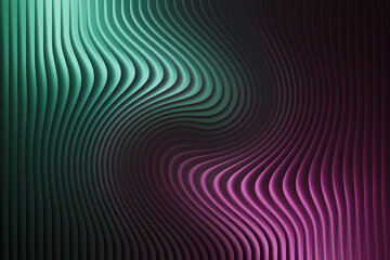 Abstract dark background with wavy lines and colorful gradient light effect