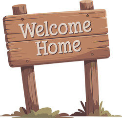 Rustic wooden signboard with text Willow Creek General Store, vintage countryside shop signage, cartoon illustration for rural business and travel design