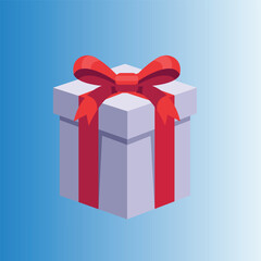  gift boxes with a tape. isolated on white background