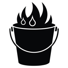 Sauna Bucket with Water and Steam for Traditional Relaxation Experience