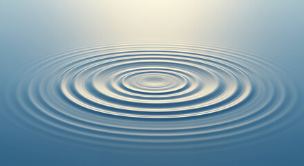 Abstract Water Ripples on Smooth Surface in Soft Lighting for Meditation or Background Use