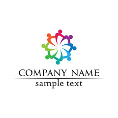 people care success health life logo template icons and community group