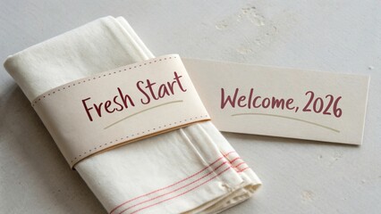 New Year Celebration Introduction with Welcoming Message for 2026