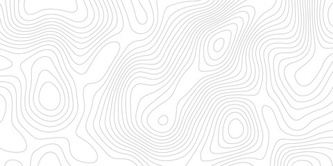 topographic grey contour lines creating a seamless pattern design  geometric strip grid line topo map technology modern design white background.	