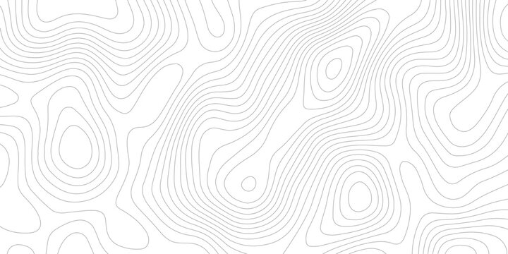 topographic grey contour lines creating a seamless pattern design  geometric strip grid line topo map technology modern design white background.	