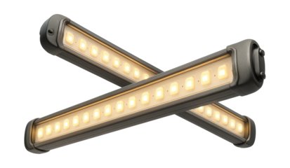 Durable LED strip lights for illuminating industrial shelving in warehouses.