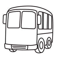 Bus Coloring Page