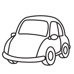 Cute Car Coloring Page