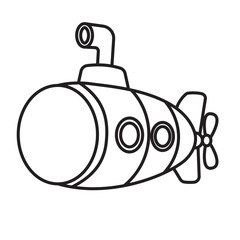 Submarine Coloring Page