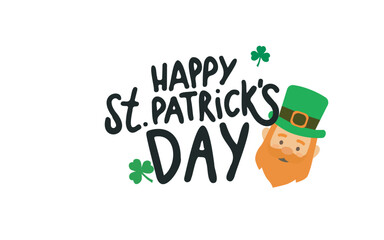 st patricks day card, vector illustration