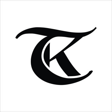   TK letter background vector design, TK logo design.