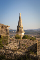 ruins and old church roof