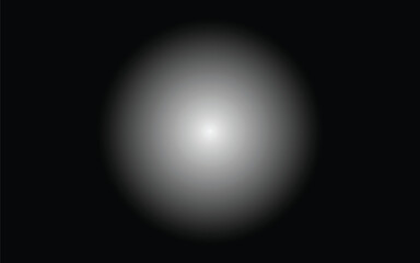 Abstract glowing oval shape with soft light and dark background