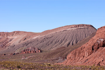 The stunning colors of the Arcoiris Valley in San Pedro de Atacama, Chile.