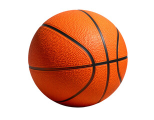 Fototapeta premium Realistic Basketball on Court Surface