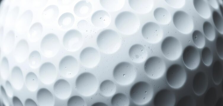Close-up of dimpled golf ball texture, revealing intricate surface detail, texture, background