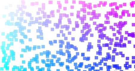 Fototapeta premium Abstract background of gradient colored squares on white backdrop design