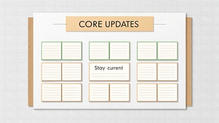 Visual Framework for Core Updates and Information Tracking