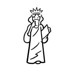 Funny Liberty Statue Parody with Mug: Caffeine Break.