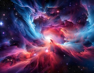 cosmic dance a vibrant nebula a swirling celestial tapestry captures the awe inspiring beauty of space the luminous colors and swirling patterns are a reminder of the universe s endless wonder