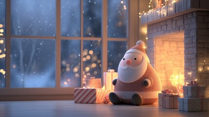 Cinematic 3D Santa Claus Animation Pack – Cute Kawaii Holiday Loops, Cozy Christmas Scenes, Flying Sleigh, and Festive Intros in Warm Pastel Style for Video Projects