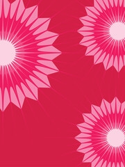 Abstract geometric background features vibrant red colors backdrop background for banner, poster, ads, covering and wallpaper design