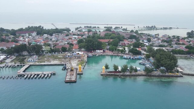 view of the city of pramuka island