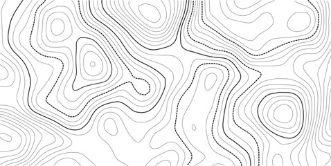 Topographic map background concept. Topo contour map. Rendering abstract illustration Vactor