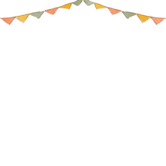 ガーランド シンプル イラスト フレーム