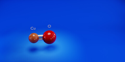 Molecule. Chemicals, micro and macronutrients. Periodic table of Mendeleev. 3d render.