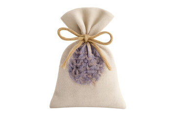 Lavender sachet linen drawstring bag for aromatherapy
