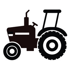 tractor isolated on white