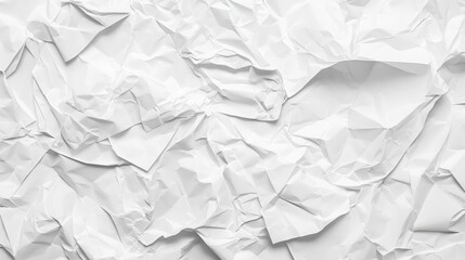 Obraz premium This image features a crumpled white paper background with a textured appearance, perfect for creative designs or abstract art projects.