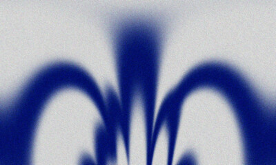 Blue Abstract Wave Shadow Pattern on White Background