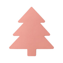 Fototapeta premium PNG Minimalist pink Christmas tree.