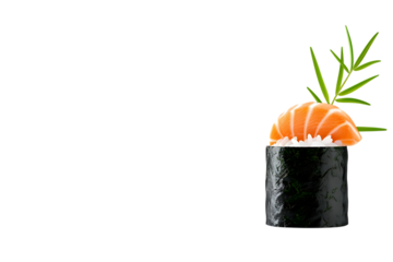 Savor the vibrant taste of fresh salmon sushi, a delicious and healthy culinary delight perfect for any occasion