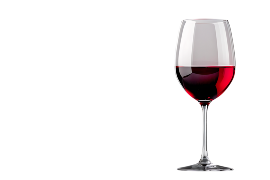 Rich red wine gracefully fills a crystal glass, inviting moments of refined indulgence and celebration.