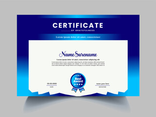 modern new certificate design template