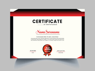 modern new certificate design template