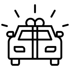 New Car Outline Icon