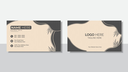Modern Minimalist Business Card Design Template