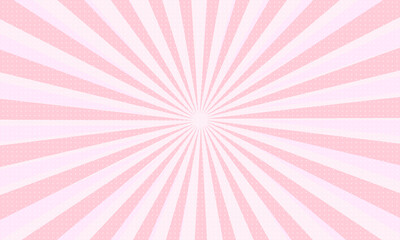 Pink ice cream and candy swirl background, lollipop vortex patterns intermixed with strawberry and circus elements. Retro spiral design. vector illustration