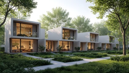 Modern Modular Houses Exterior Design.