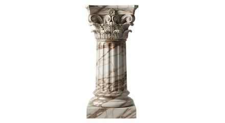 Elegant Corinthian marble column architectural detail evoking classical grandeur and timeless sophistication for design projects
