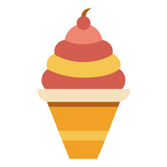 Vector of Gelato on white background