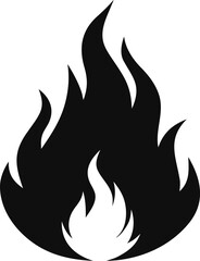 Flaming Football Silhouette Vector