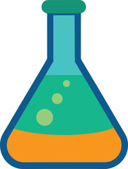  chemistry flask illustration vector transparent background